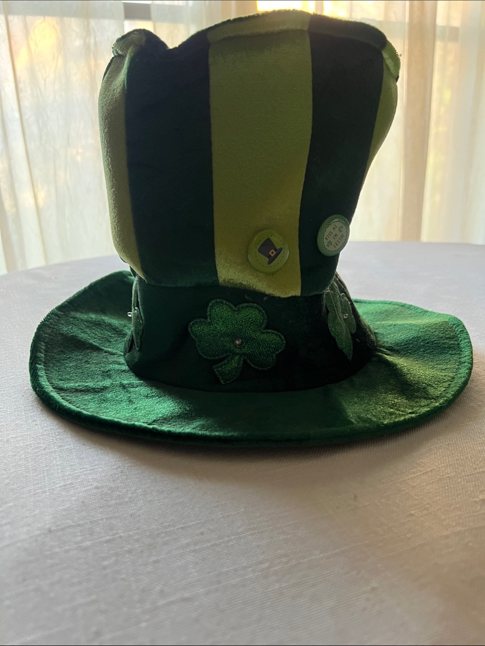 Green St. Patrick's Day Festive Top Hat - Party Accessory